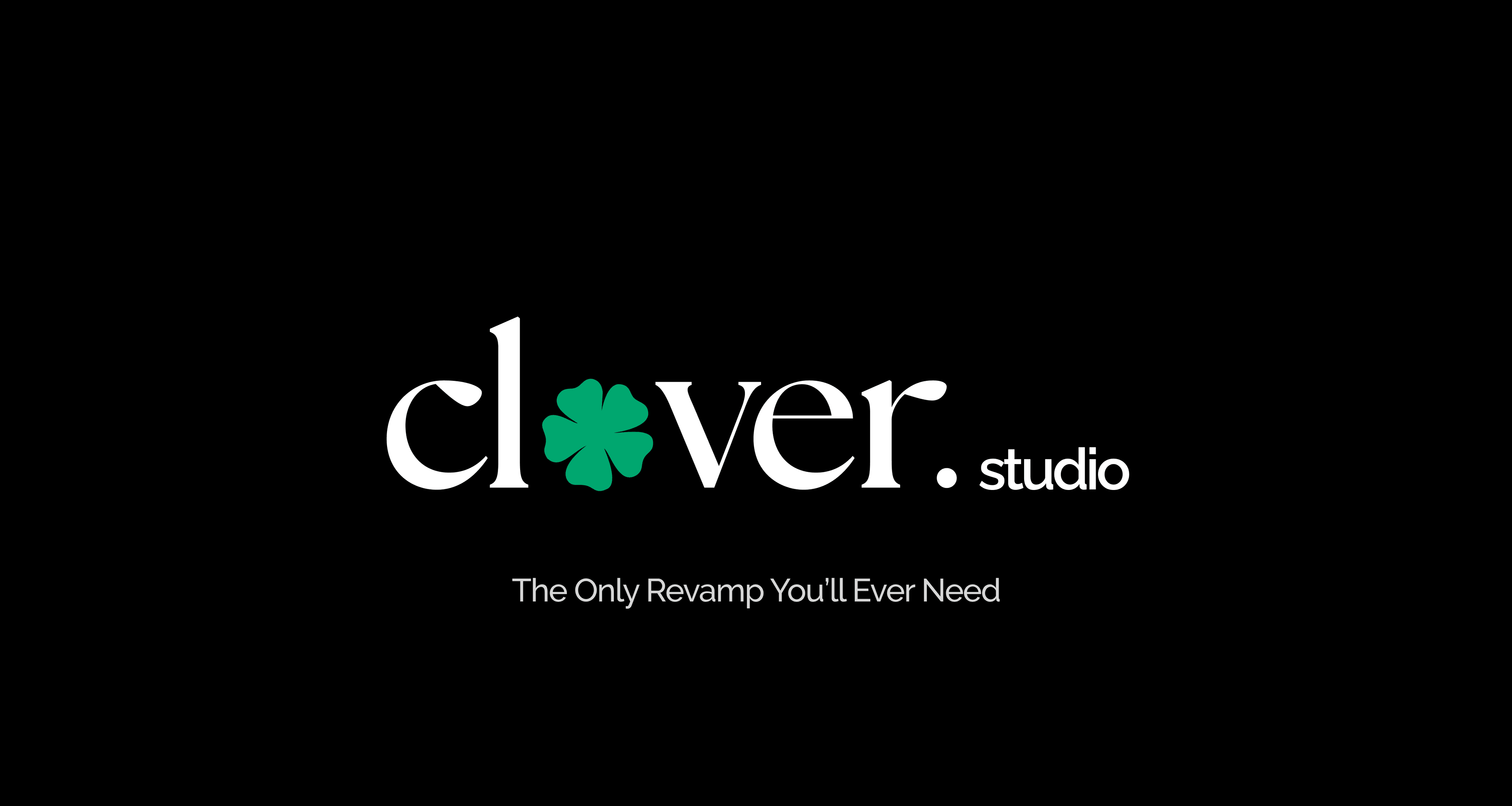 Clover Studio brand animation step 2 — desktop