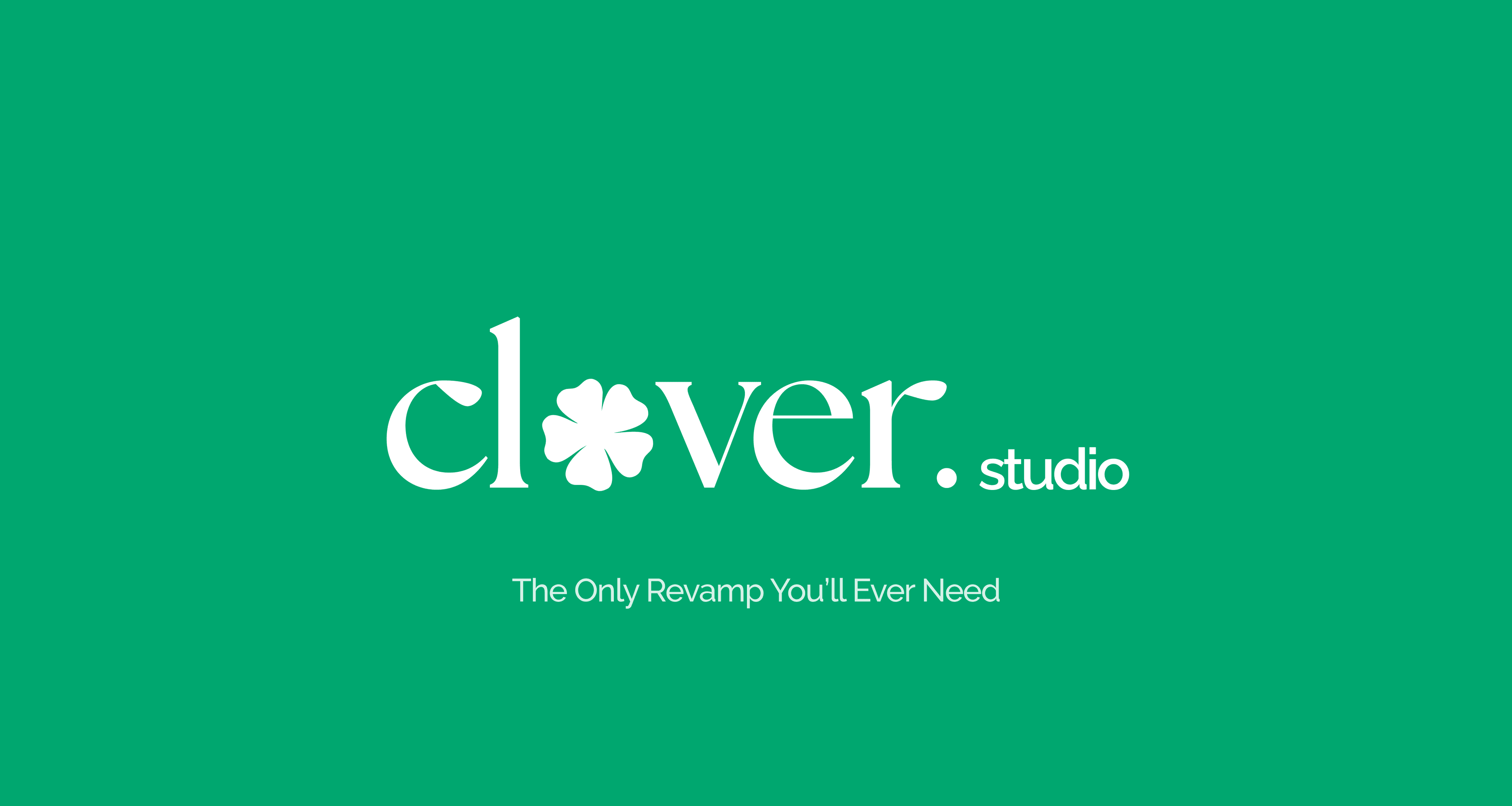 Clover Studio brand animation step 3 — desktop