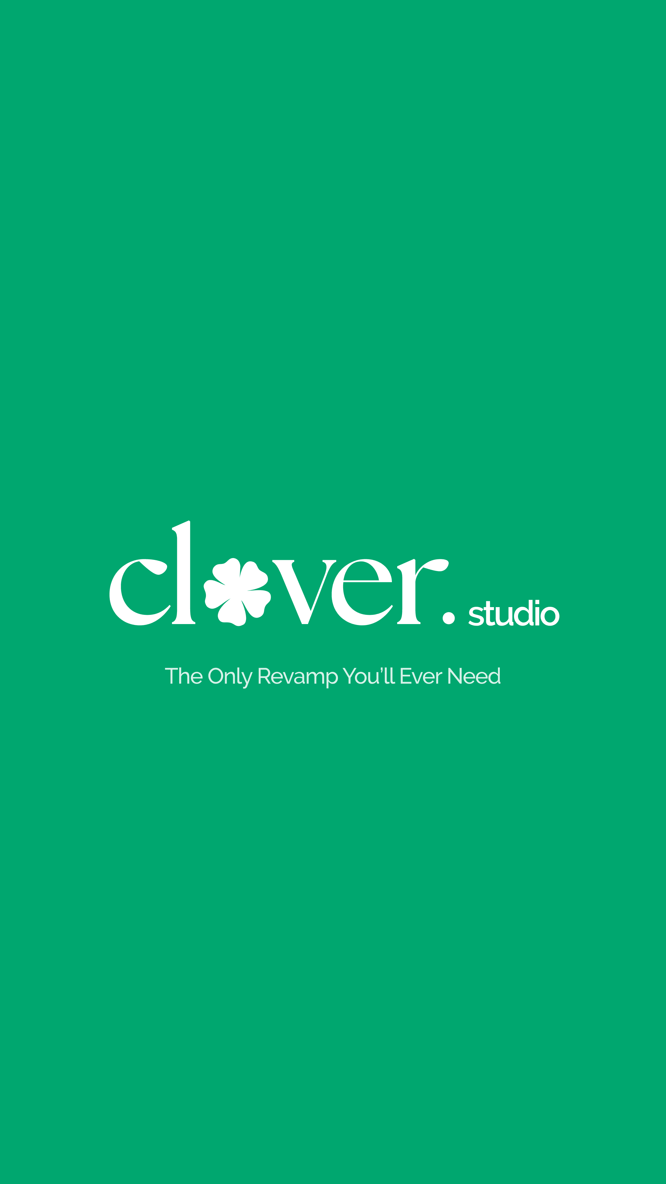 Clover Studio brand animation step 2 — mobile